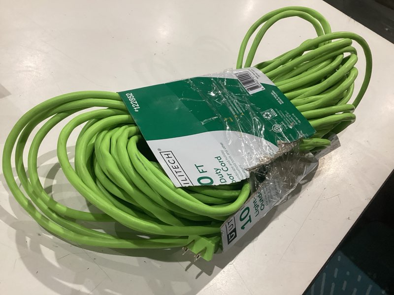 Condition photo showing As Is for utilitech 100-ft 16/2 2-prong outdoor sjtw light duty general extension cord