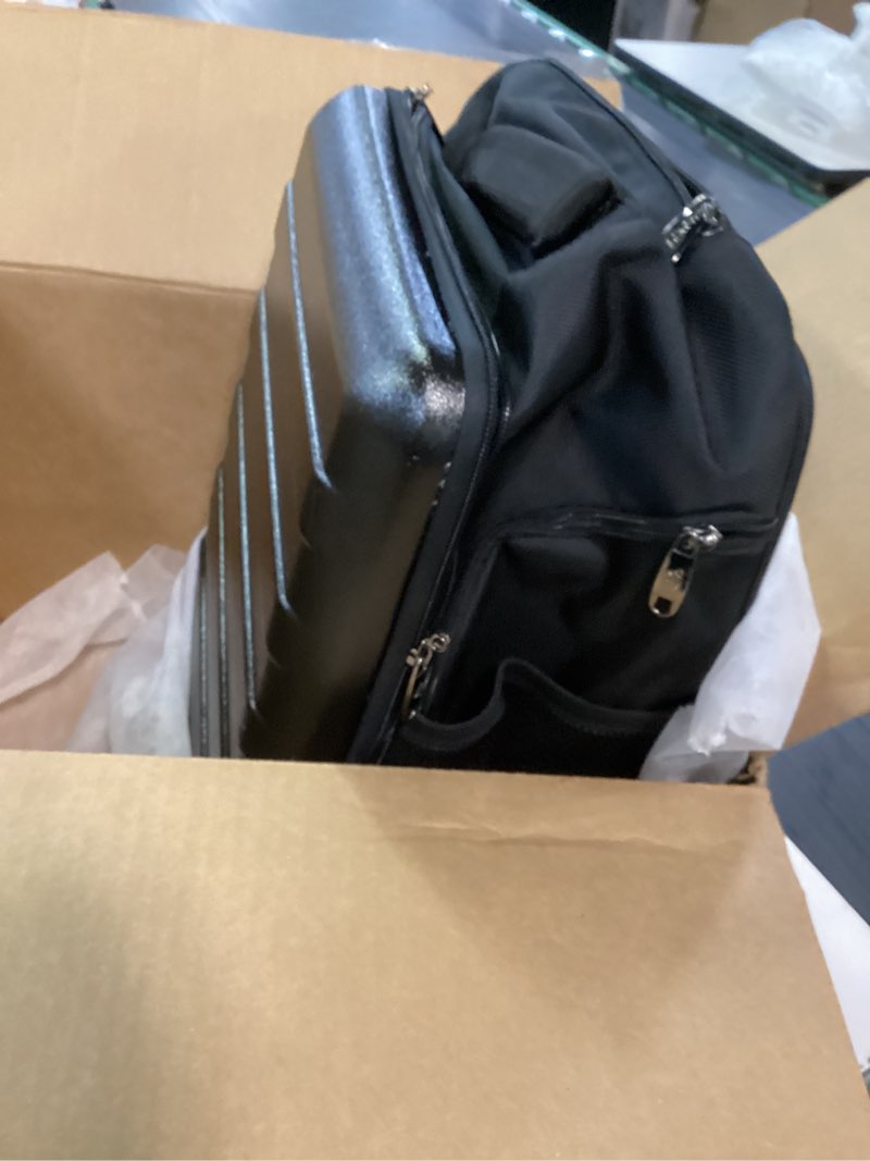 Condition photo showing Good Condition for Multi-Useful Carry-On Luggage Fit 17.3 Inch Laptop airline approved with Wheels?Travel suitcase backpack with wheels that can be pulled and carried for Overnight bag and Business?19Inch 19 Inch Black