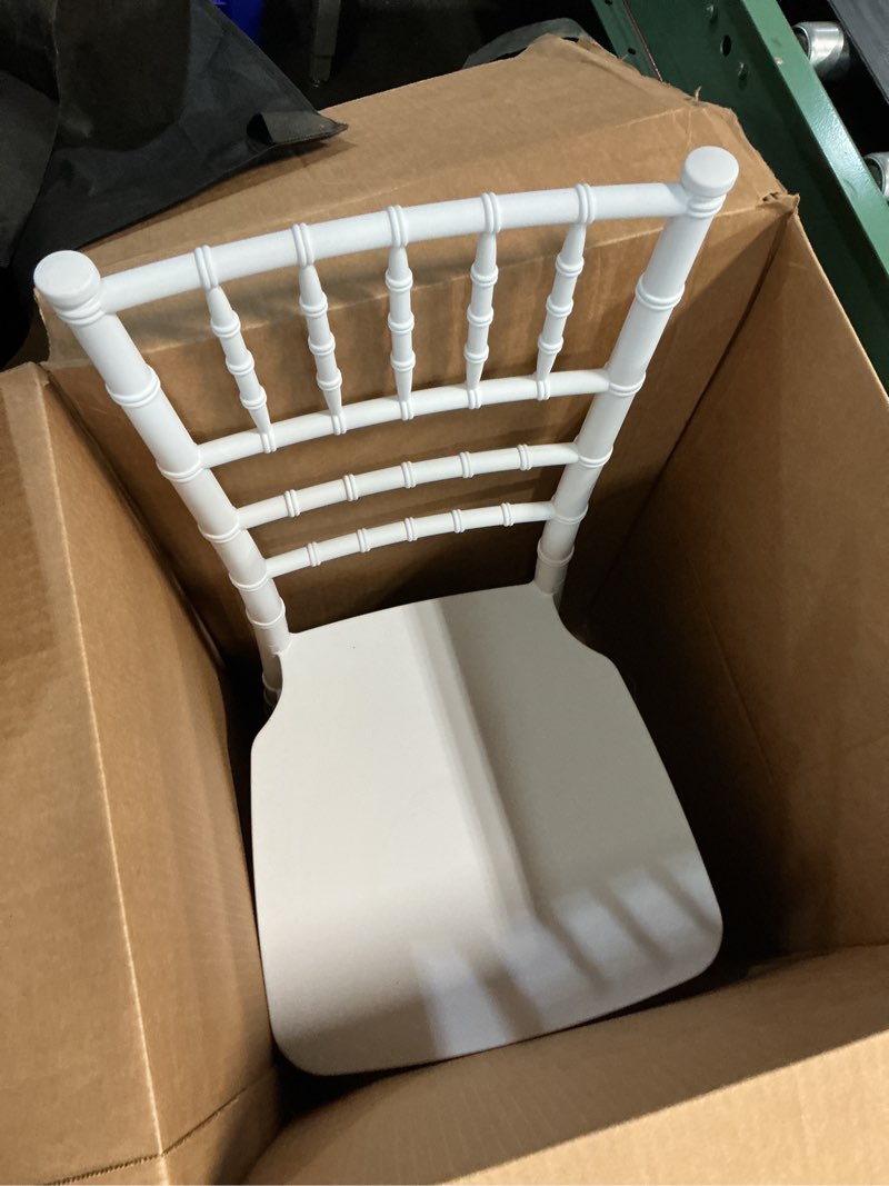 Condition photo showing Good Condition for flash furniture hercules series chiavari chair for formal events and banquets, commercial/residential all-occasion event chair, white white set of 1