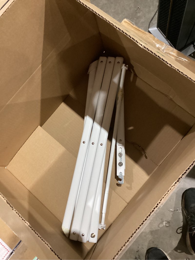 Condition photo showing As Is for Clothes Drying Rack Household Indoor, Foldable Drying Rack Clothing for Laundry - 40" x 28.8" x 14.2", Space Saving Indoor&Outdoor, Pure White-1pack Pure White 1