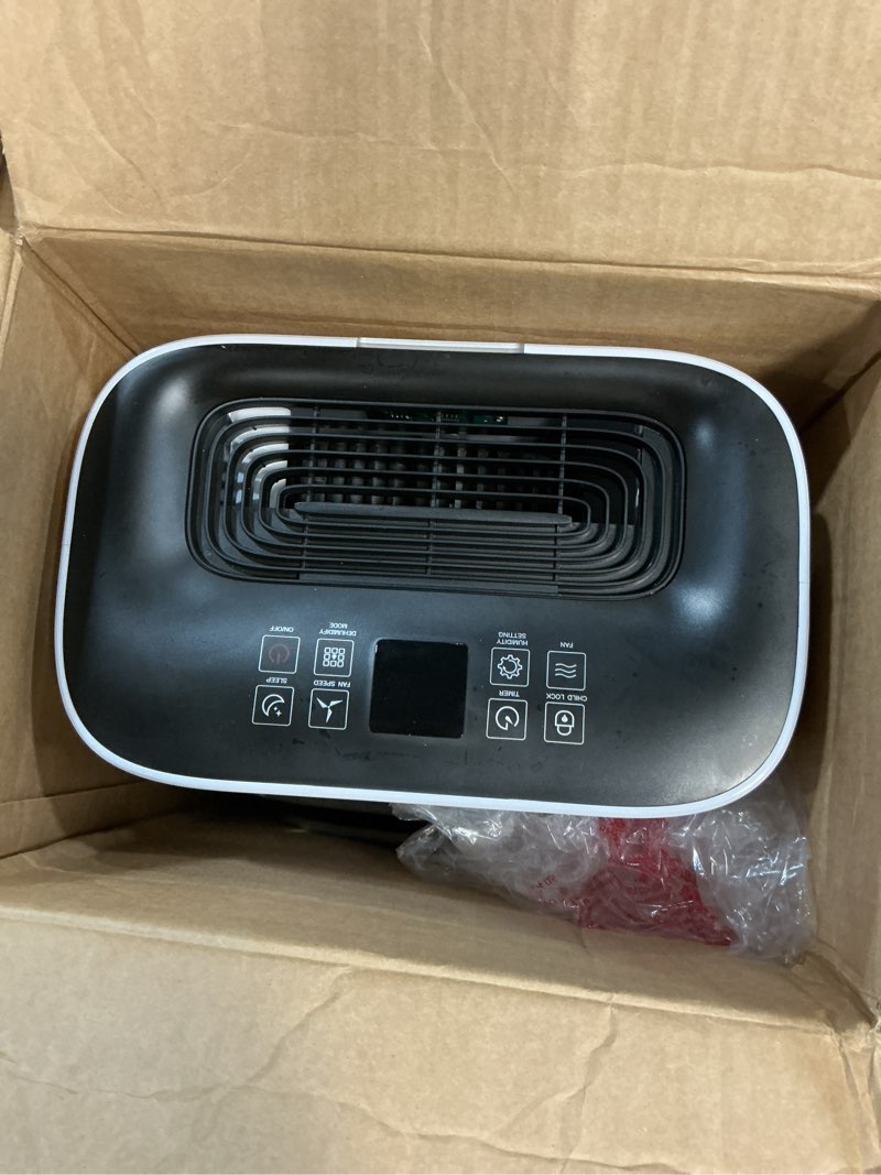 Condition photo showing Good Condition for ludatido 2025 upgraded dehumidifier, 80 pint/day, 5000 sq.ft | whole home & basement, 1.72 gal tank, 42db quiet, child lock, sleep/fan/dry modes, 24h timer & auto continuous drain 80pint