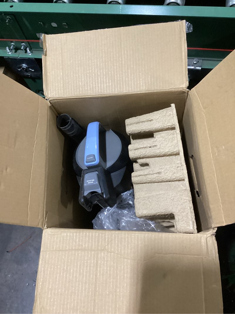 Condition photo showing As Is for bissell cleanview max tangle-free rewind with led headlights, tangle-free brush roll, automatic cord rewind, included pet tools, 4073l