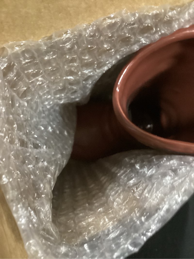 Condition photo showing Good Condition for 5.9 Inch Cowgirl Boot Vase for Book Shelf Ceramic Cowboy Decoration Arrangements Nice Western Country Accent Vase Unique Boot Planter for Modern Aesthetic Room Wedding Decor(Brown) Brown 5.9 Inch