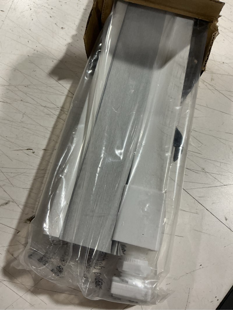 Condition photo showing Good Condition for lazblinds cordless cellular shades, no tools no drill blackout honeycomb shades pleated blinds for windows, 38" w x 64" h, silver white blackout-silver white 38'' w x 64'' h