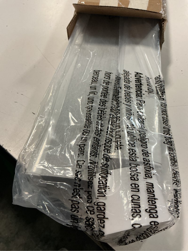 Condition photo showing New/Like New for lazblinds no tools no drill cordless cellular shades, blackout light blocking honeycomb shades for home, thermal insulation blinds for windows, 33" w x 64" h, white blackout-white 33" w x 64" h