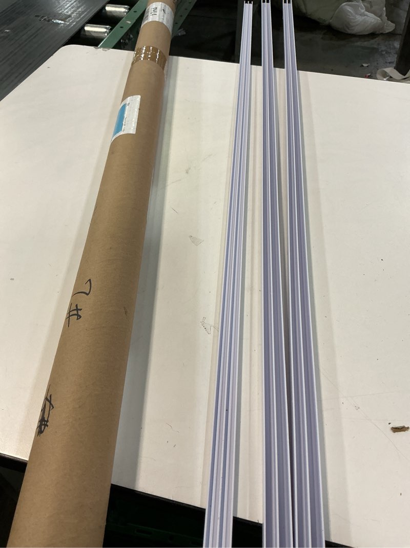 Condition photo showing Good Condition for Landical 1 Sets Plastic Sliding Door Track Set for Cabinet Double Rails Panel Kit, 1/4\" Thick Panels Glass Door Hardware System Window Track Quick Installation(4ft,White) 4 ft Long White