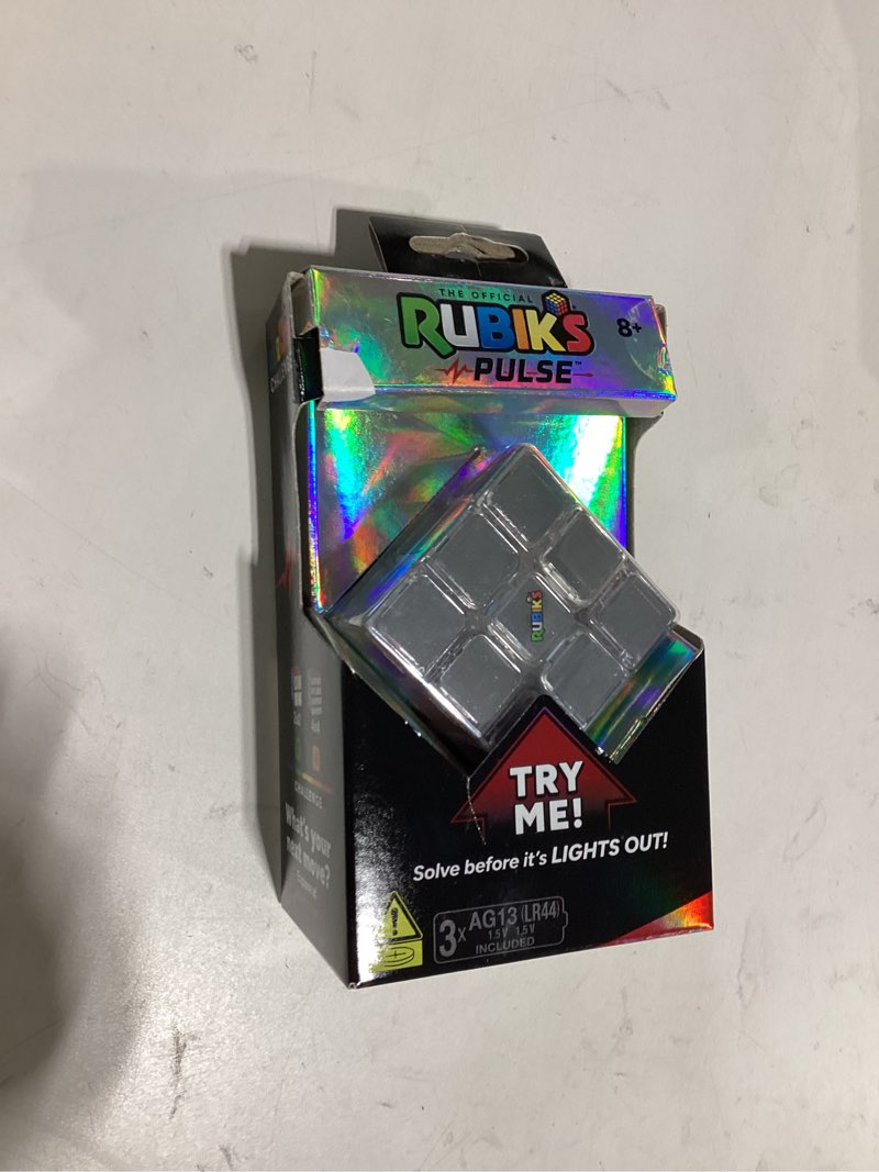 Condition photo showing Good Condition for rubik’s cube, pulse cube, light-up brain teaser puzzle, for ages 8 & up