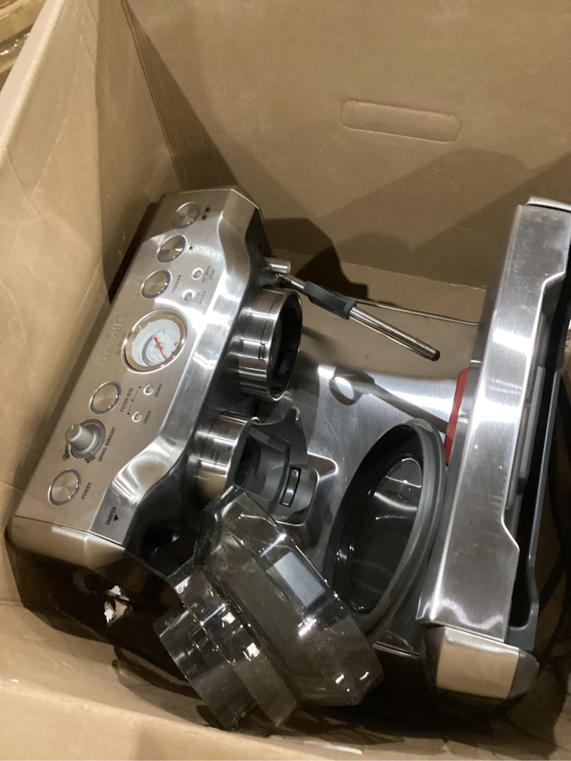 Condition photo showing As Is for Breville Barista Express Espresso Machine BES870XL, Brushed Stainless Steel
