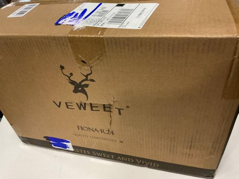 Condition photo showing New/Like New for veweet porcelain dinnerware sets for 6, 24 pieces plates and bowls set with black and grey ribbon lines, dishes set dining ware for dinner, microwave and dishwasher safe, series fiona fiona 24 piece (service for 6)