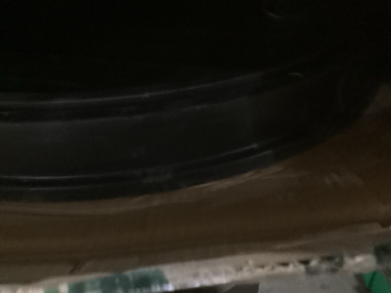 Condition photo showing Good Condition for 26in manhole cover and frame, 24in clear opening round solid top cover, fiberglass septic tank lid with bolted down base,reinforced steel embedded sewer cover w/handle(overall size 28in) overall size 28in,cover size 26in black