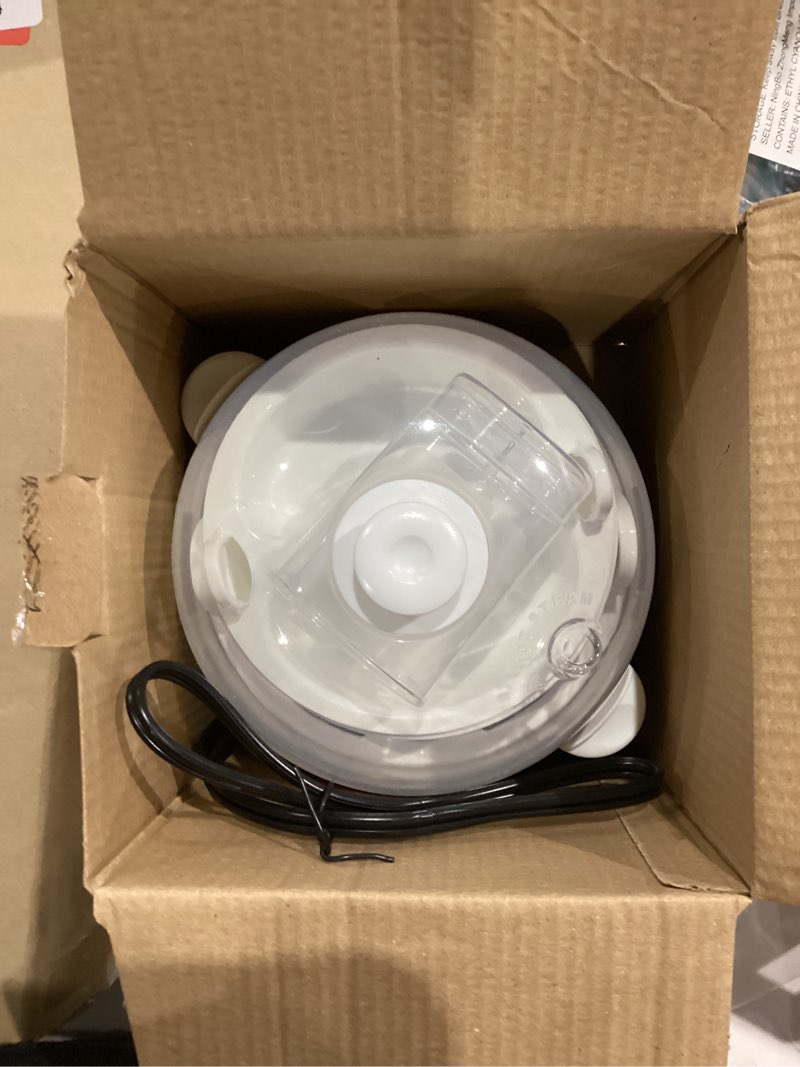 Condition photo showing Good Condition for Elite Gourmet EGC-007## Rapid Egg Cooker, 7 Easy-To-Peel, Hard, Medium, Soft Boiled Eggs, Poacher, Omelet Maker, Auto Shut-Off, Alarm, 16-Recipe Booklet, White 7 Egg White