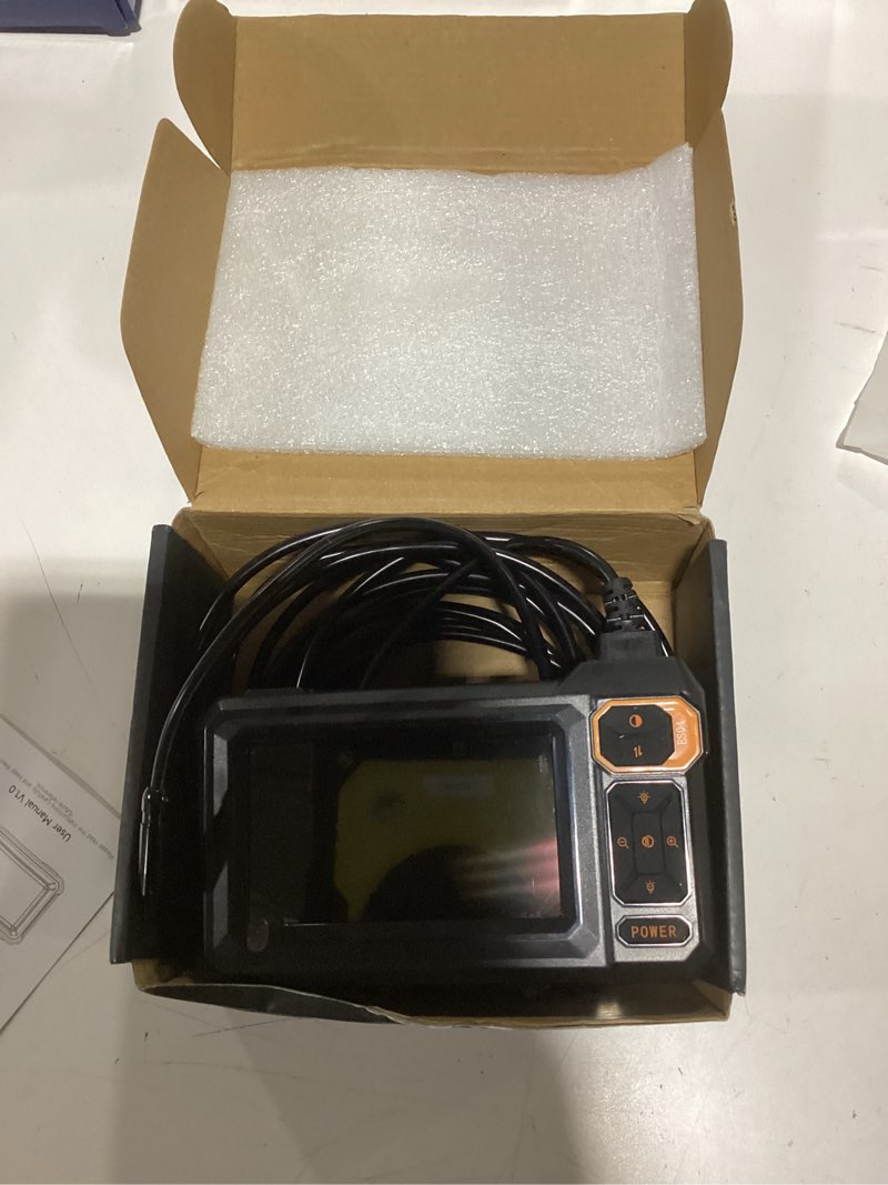 Condition photo showing New/Like New for Endoscope Camera with Light, 1920P HD Borescope Inspection Camera with 4.3" IPS Screen, AukonVee IP67 Waterproof with 8 LEDs & 16.5ft Semi-Rigid Snake Camera for Automotive Pipe Tools Gadgets for Men 16.5FT Single Lens