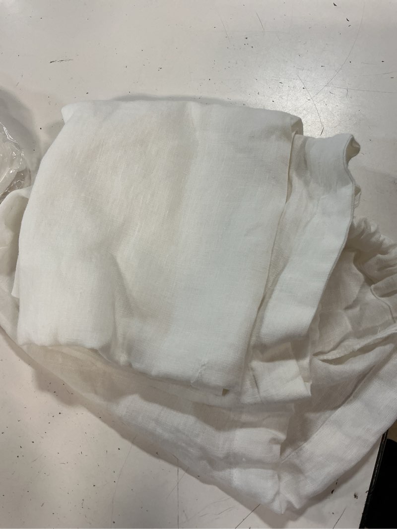 Condition photo showing Good Condition for european linen sham set, king, white
