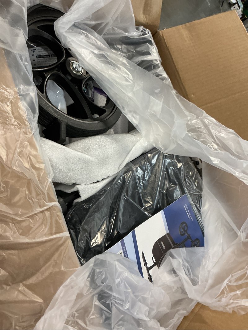 Condition photo showing Good Condition for blessreach steerable knee walker deluxe medical scooter for foot injuries compact crutches, with dual rear on-wheel brake and shock absorption under the knee pad?purple?