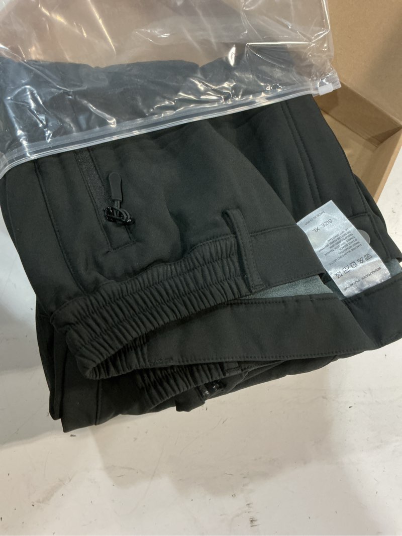 Condition photo showing Good Condition for (size:xl)tiheen waterproof hiking pants women, fleece lined winter warm snow ski pants outdoor softshell 12296-black x-large