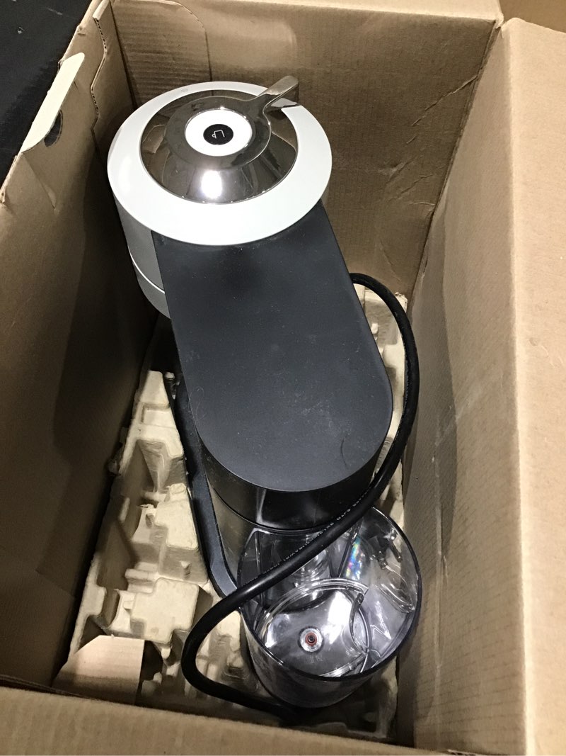 Condition photo showing As Is for Nespresso Vertuo Next Coffee and Espresso Maker by Breville, Light Grey Machine Only Gray