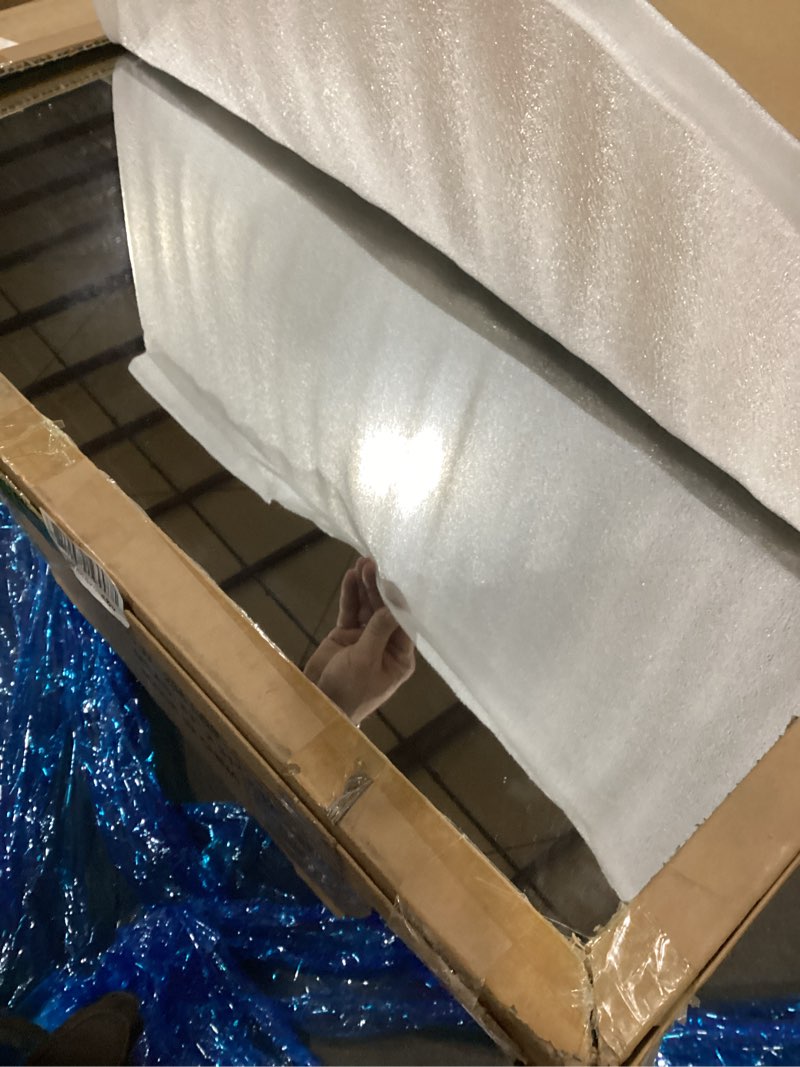 Condition photo showing New/Like New for GLSLAND 76"x34" Full Length Mirror Oversize Rectangle Full Body Mirror Aluminum Alloy Frame Freestanding Mirrors for Bedroom Living Room Dressing,Black Black 76"L x 34"W