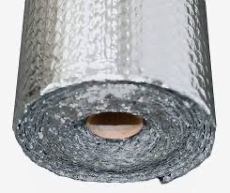 (Similar)US Energy Products 24\" x 10' Double Bubble Reflective Foil Insulation Thermal Barrier R8 Industrial Strength, Commercial Grade, No Tear, Radiant Barrier Wrap for Weatherproofing Attics, & more!