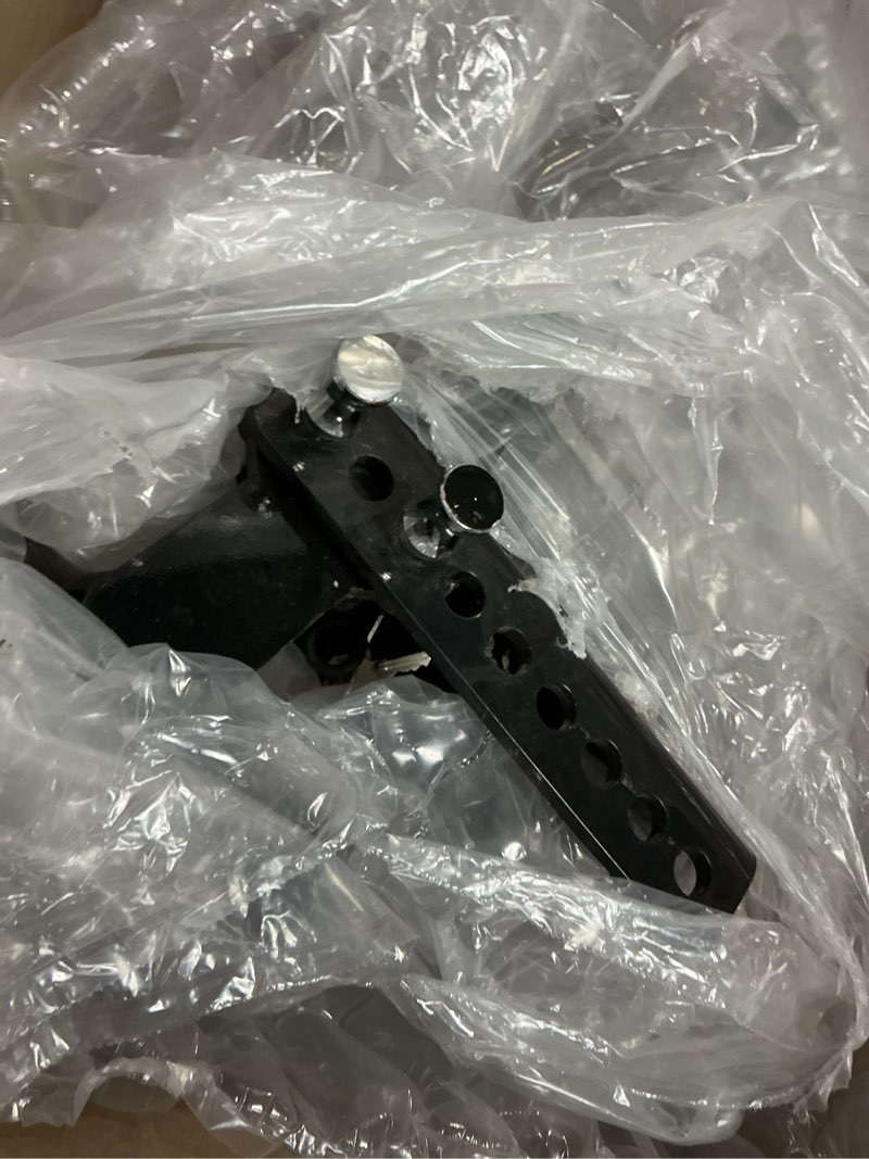 Condition photo showing Good Condition for adjustable trailer hitch -drop hitch-tow hitch with 2 inch receiver-6inch drop/rise, 2" & 2-5/16" ball hitches for trucks, 20,000 lbs gtw, trailer hitches with anti-theft pin, black…