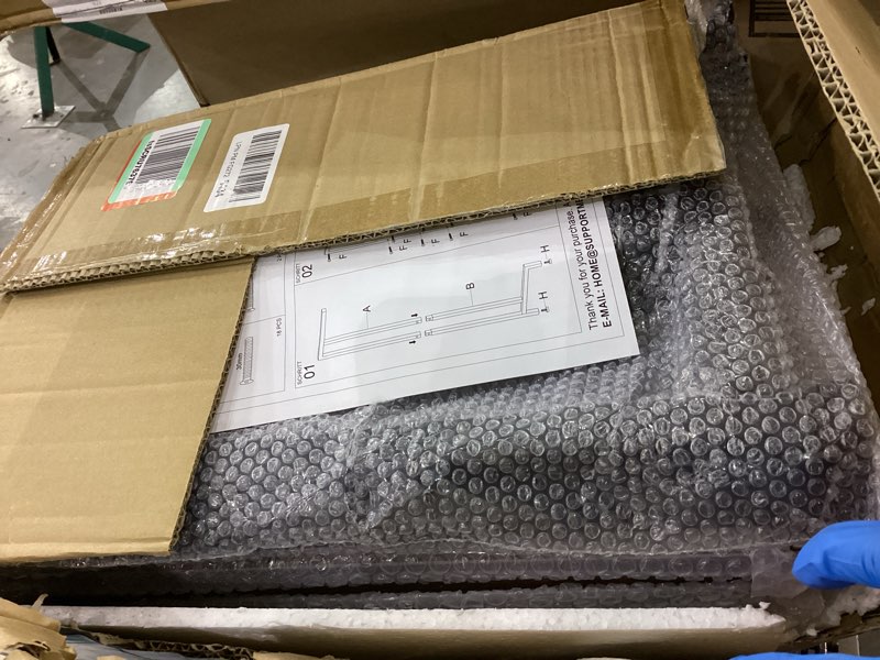 Condition photo showing As Is for ERYTLLY 4-Tier AV Media Stand - Corner Game Console Shelf and Small Entertainment Stand - Audio Rack for TV, Small Media Console Organizer