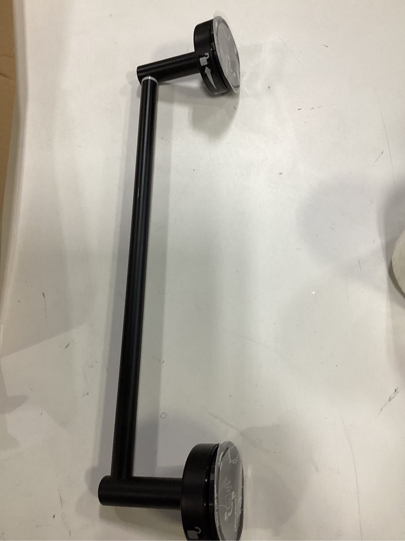 Condition photo showing Good Condition for DGYB Adjustable Suction Cup Towel Bar for Bathroom 14 Inch ~ 27 Inch Matte Black Towel Rack Stainless Steel Bath Towel Holder for Glass Shower Door 14"~27" Towel Bar - 1pc/Matte Black
