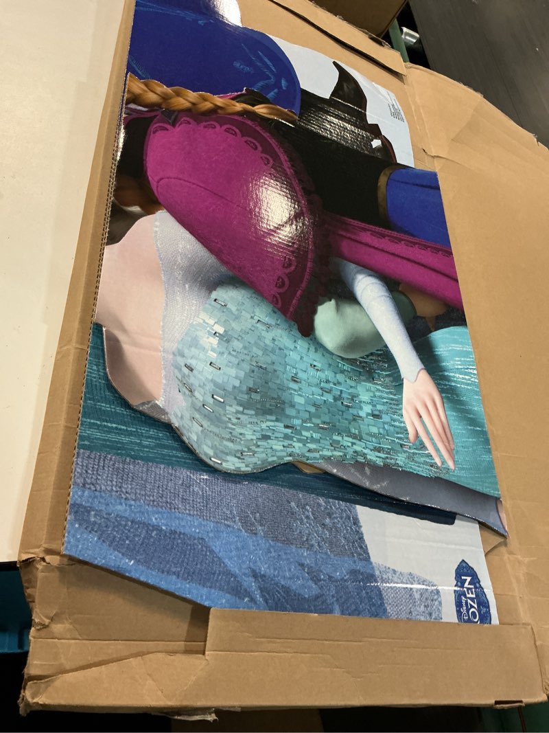 Condition photo showing Good Condition for cardboard people elsa & anna life size cardboard cutout standup - disney's frozen (2013 film)