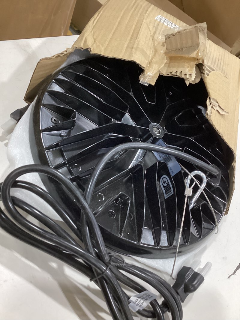 Condition photo showing Good Condition for hyperlite ufo led high bay light: 150w 19500lm high bay led shop lights with 6ft plug - 6000k ip65 led warehouse lights for workshop stadium garage lighting 6-pack 6 6000k