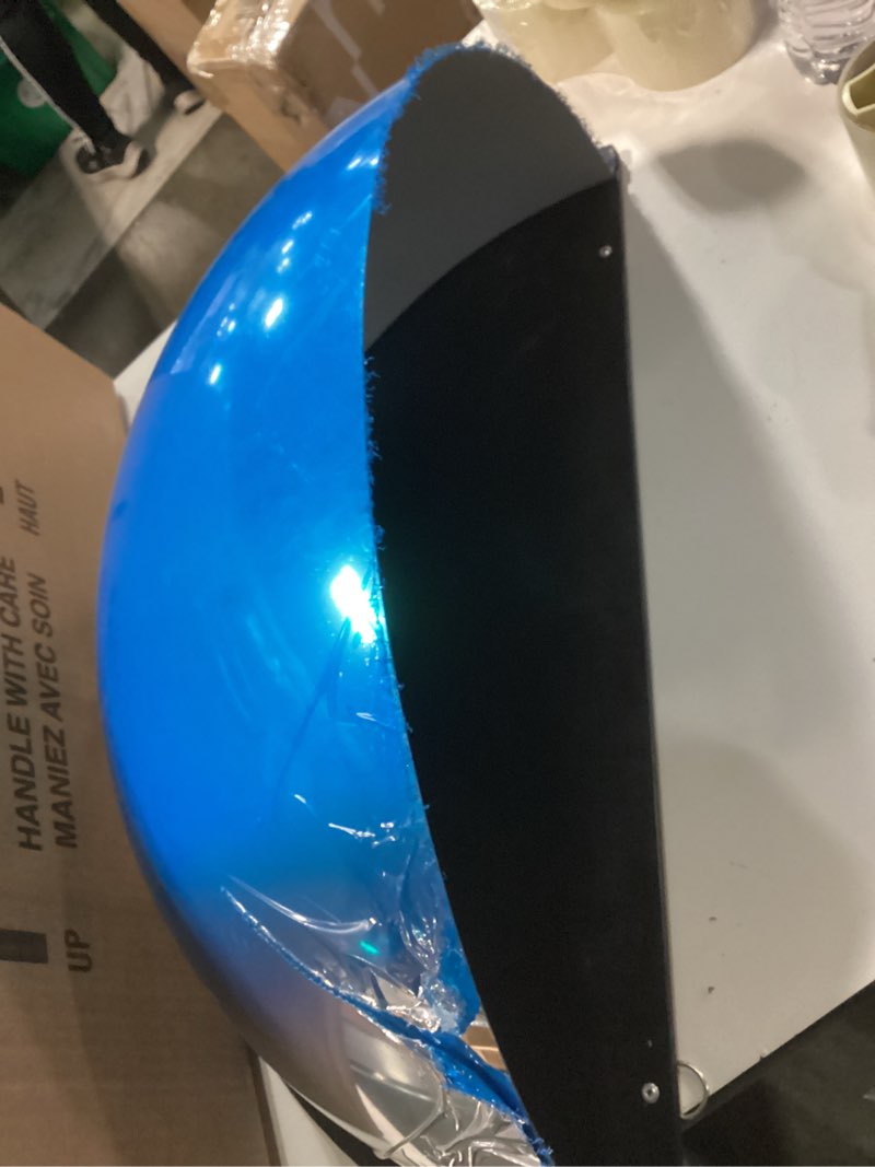 Condition photo showing Good Condition for 18" 1/4 acrylic quarter dome security mirror – 90 degree convex corner safety mirror for blind spot elimination in warehouses, offices, retail stores, and parking garages (1, 18 inch) 18 inch 1