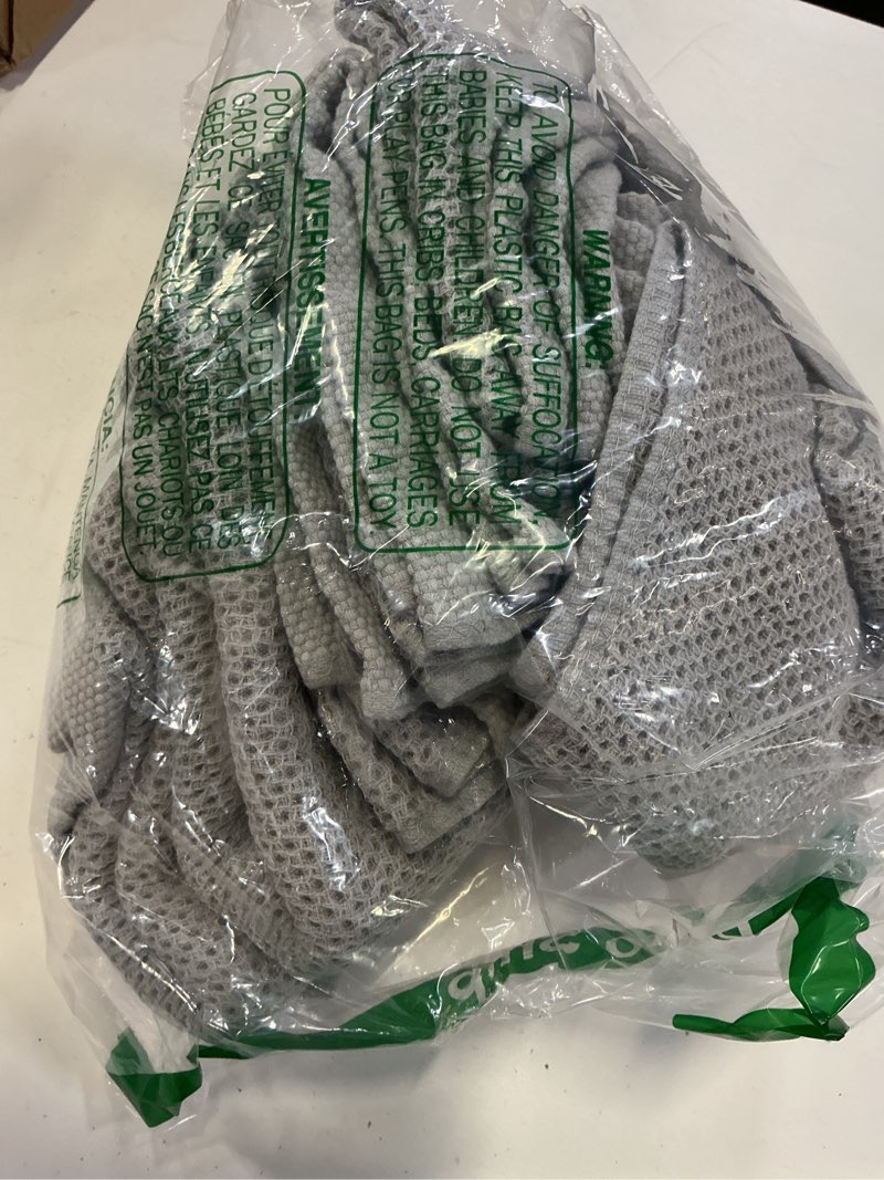 Condition photo showing Good Condition for homaxy 100% cotton waffle weave kitchen dish towels, ultra soft absorbent quick drying cleaning towel, 13 x 28 inches, 6-pack, light gray light gray 13 x 28 - 6 pack