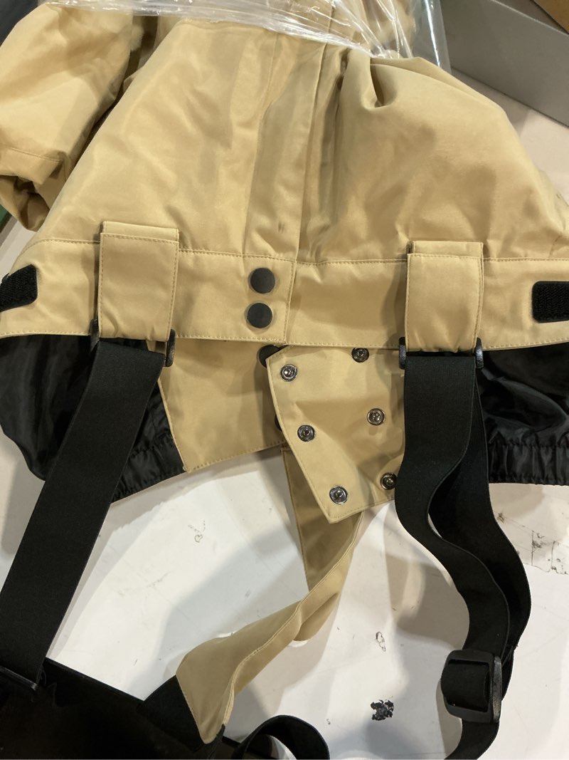 Condition photo showing Good Condition for (size:l)gs snowing women baggy ski pants men snowr bibs snowboard overall insulated windproof waterproof for winter outdoor sports large khaki