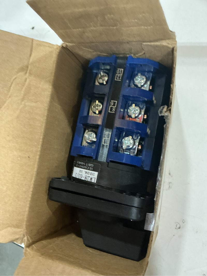 Condition photo showing New/Like New for changeover switch lw28-63 3 positions 12 terminals universal rotary cam selector latching switches 690v 63a 12 terminals 63a