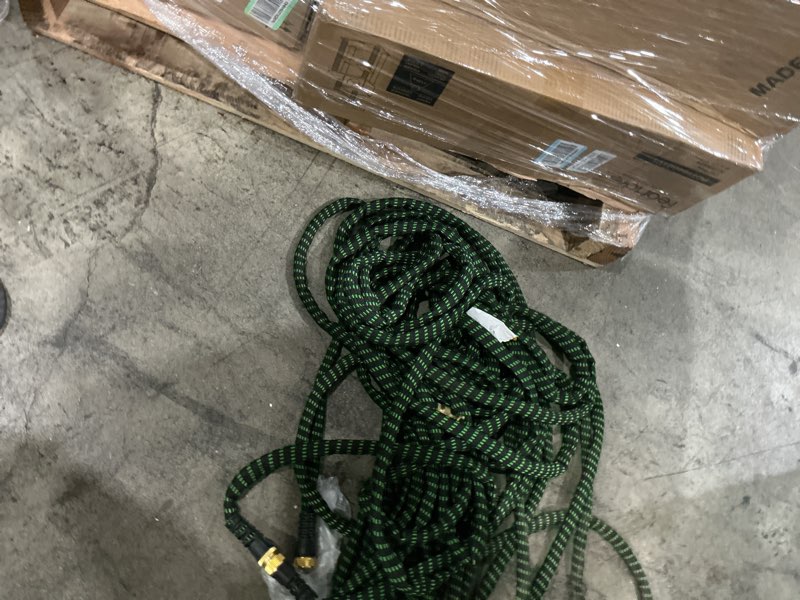 Condition photo showing As Is for garden 3/4 25ft 50ft 75ft 100ft water hose with expandable bimetallic joint high