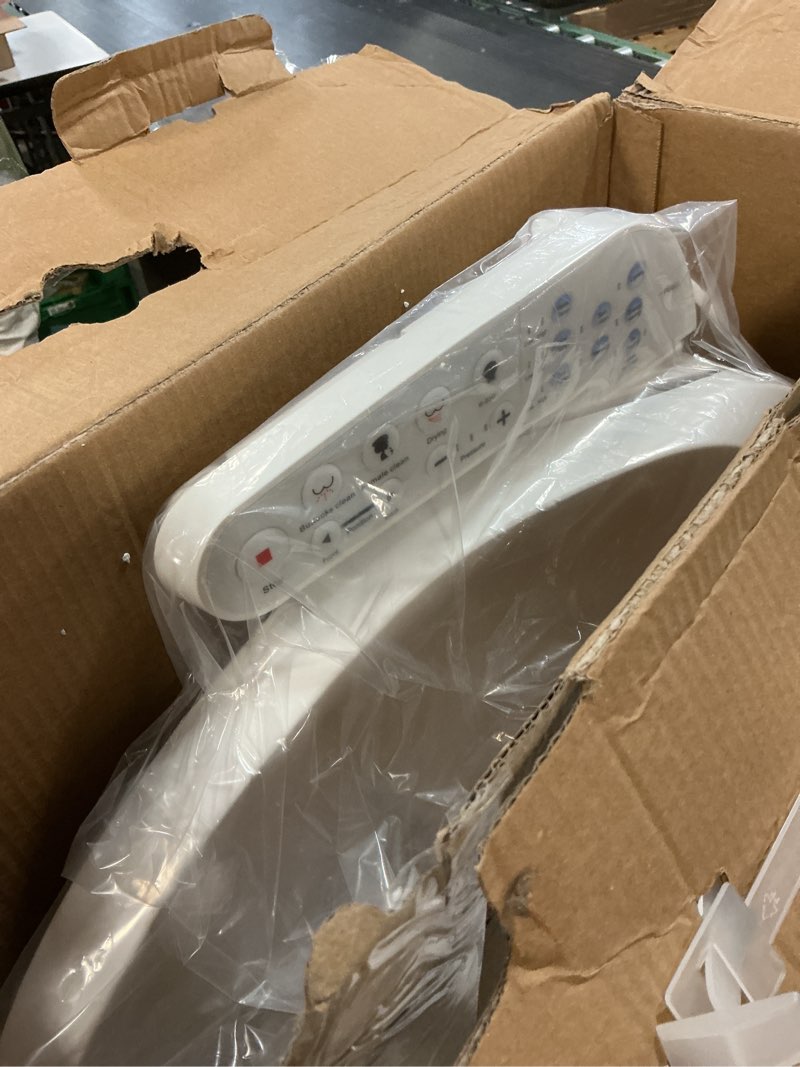 Condition photo showing Good Condition for kerde p30b bidet toilet seat - dual control (side panel & remote), warm water wash, heated seat, warm air dryer, led night light,existing toilets electric bidet elongated electronic heated smart minimalist