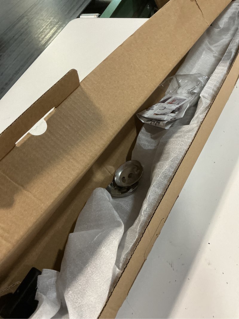 Condition photo showing Good Condition for jqk black towel bar, rounded edges 26.41 inch towel rack, 304 stainless steel bathroom wall mount, useable length 24 inch, tb250l24-pb 26.41 inch matte black