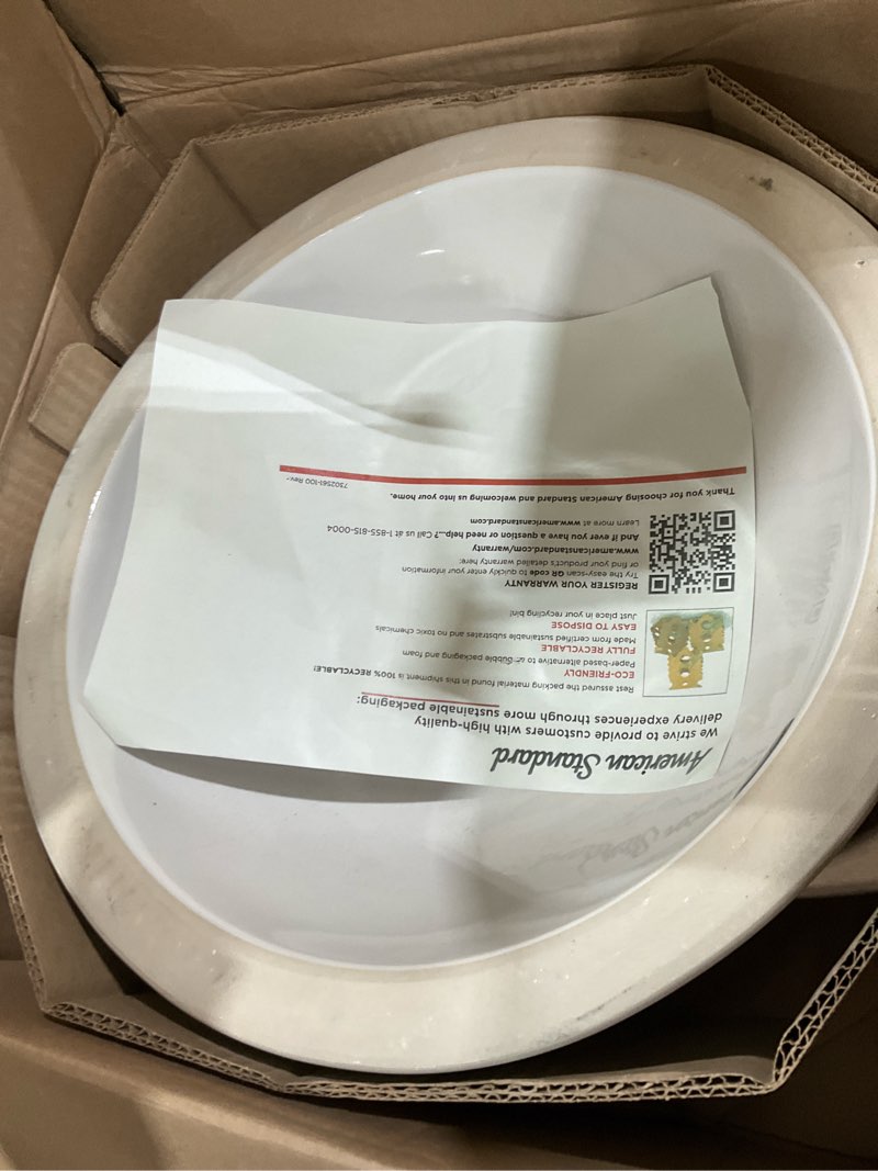 Condition photo showing As Is for American Standard 0630.000.020 Orbit Undercounter Bathroom Sink, White