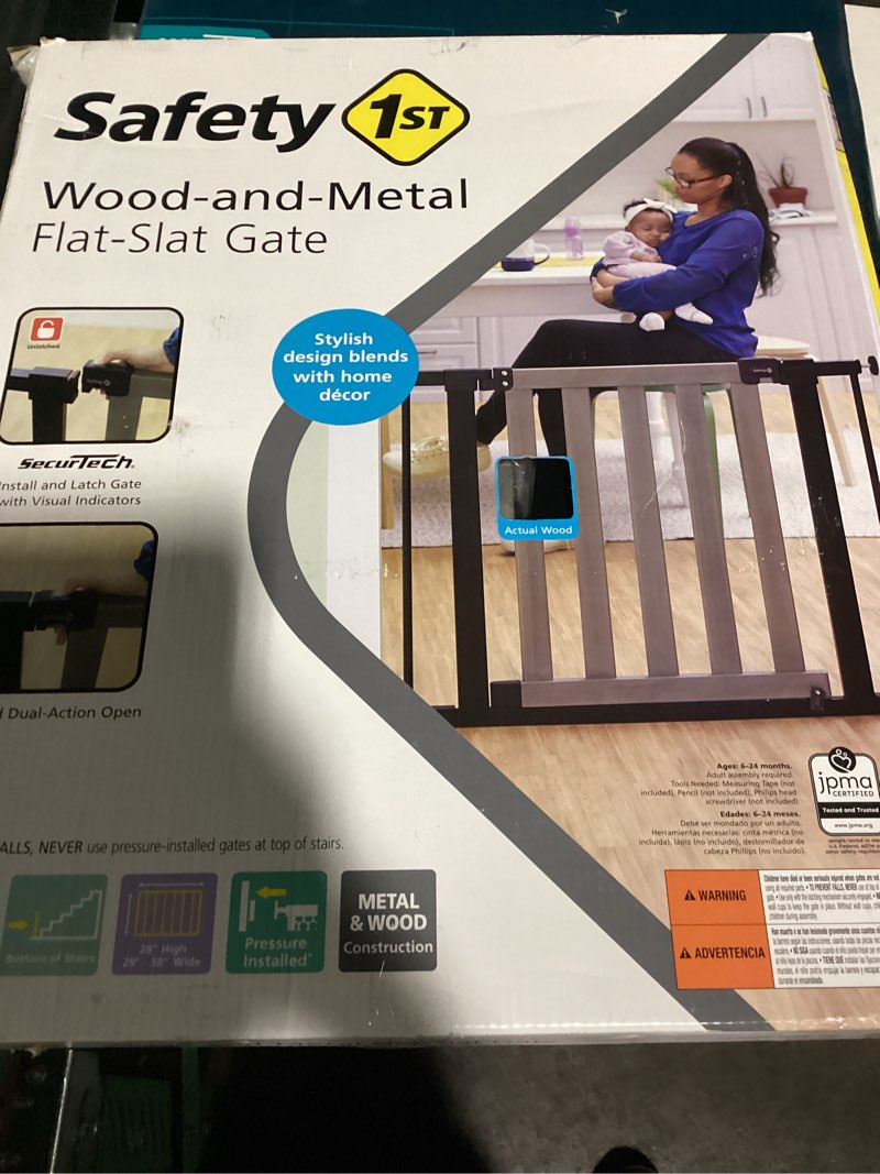 Condition photo showing Good Condition for cumbor 29.7-40.6" baby gate for stairs, mom's choice awards winner-dog gate for doorways, pressure mounted auto-close pet gates for dogs indoor, safety child gate with easy walk thru door, white white 29.7-40.6"w x 30.5"h