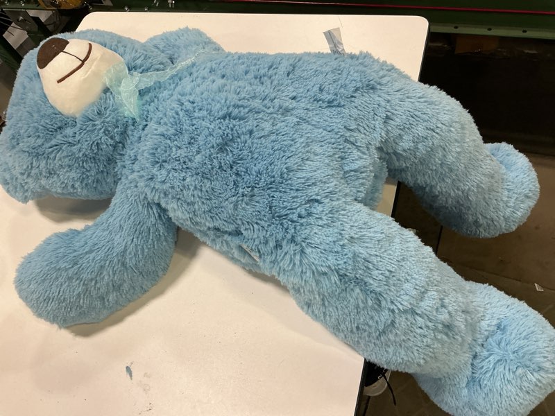 Condition photo showing Good Condition for HollyHOME Teddy Bear Stuffed Animal Plush Giant Teddy Bears with Footprints Big Bear 36 inch Blue