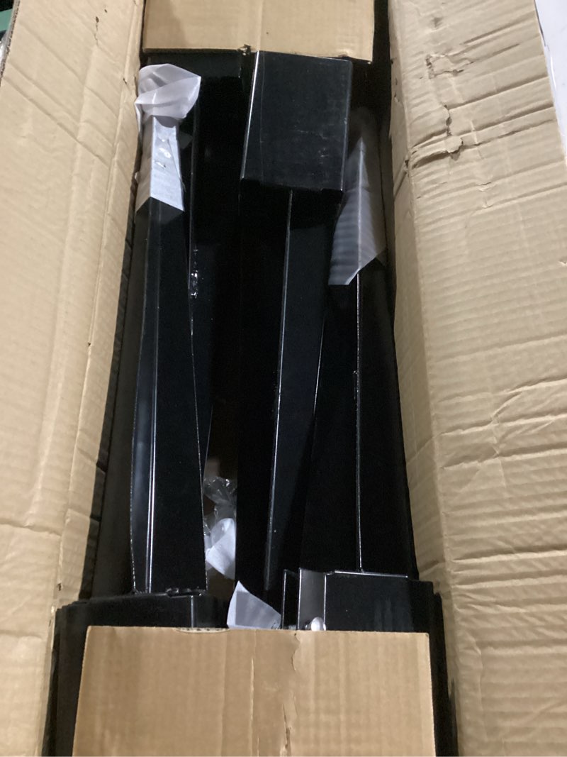 Condition photo showing As Is for arifaro 4x4 fence post anchor ground spike, 24 inch heavy duty powder coated metal post anchor for mailbox, fence & garden posts, fits 3.5" x 3.5" actual post, black, pack of 4 24 inch black