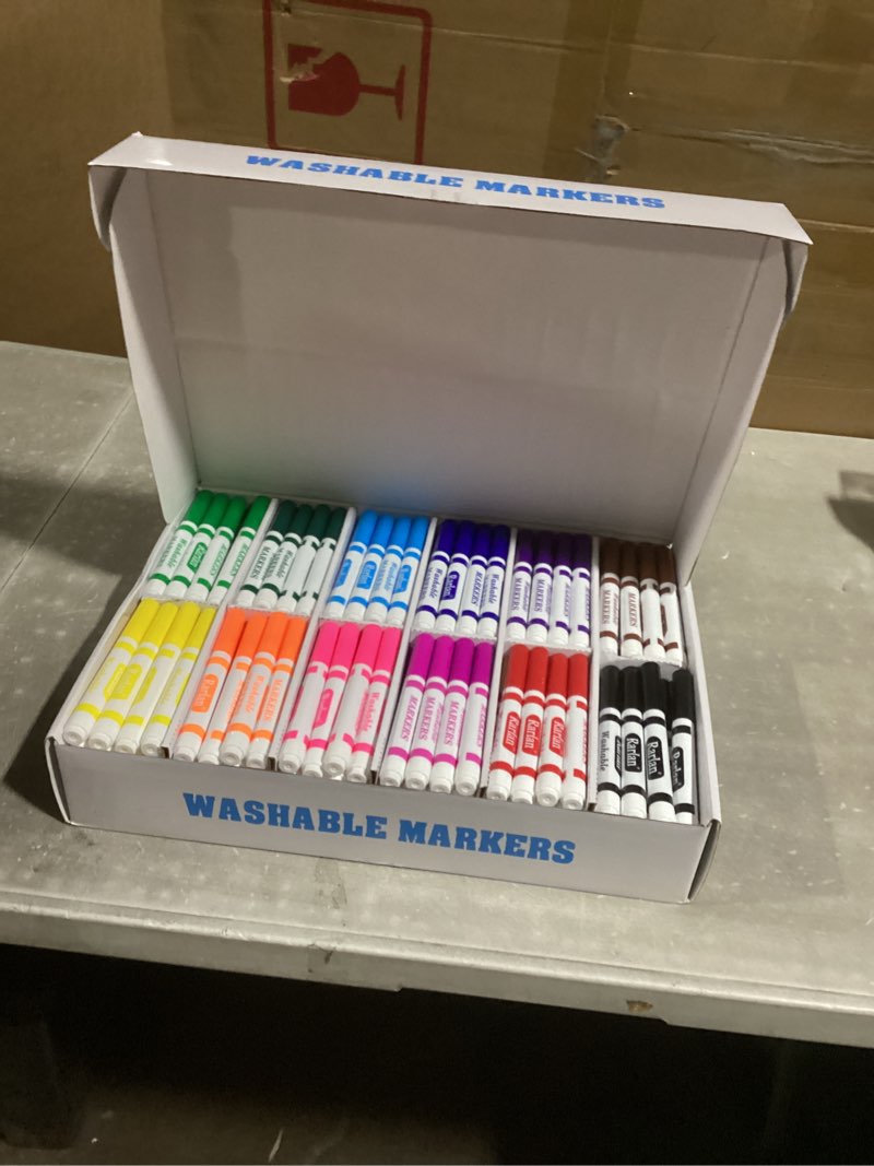 Condition photo showing New/Like New for Rarlan Washable Markers Bulk, Markers for Kids, Bulk pack, 12 Colors, 240 Count
