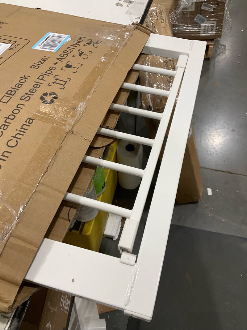 Condition photo showing Good Condition for Fairy Baby Narrow Baby Gate for Stair, 22.8"-25.5" Wide Pressure Mounted Pet Gate for Doorway, Easy Walk Thru Child Safety Gate, White