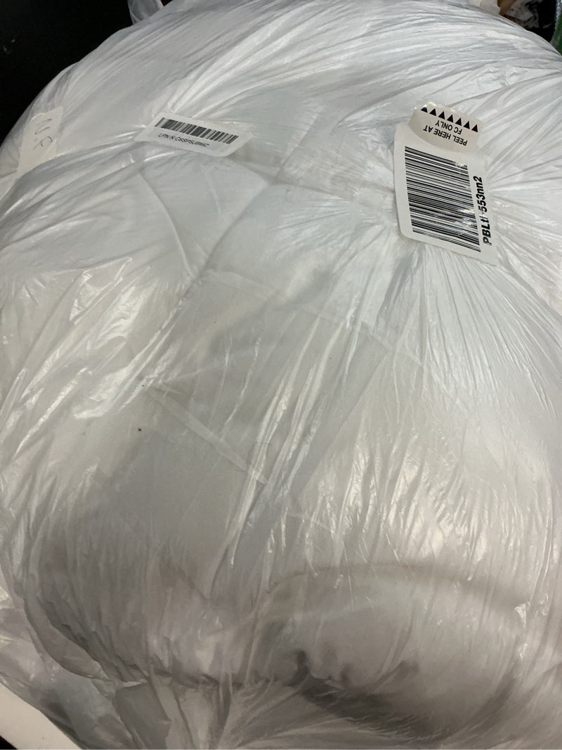 Condition photo showing As Is for bedsure comforter duvet insert - quilted comforters queen size, all season duvet, gentlesoft down alternative bedding, with 8 tabs, gifts for women/men, white, queen 88 x 88 inches white queen