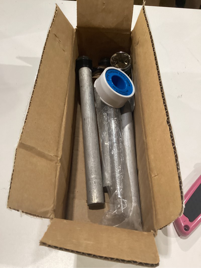 Condition photo showing Good Condition for rv water heater magnesium anode rod by cmi inc - 3/4 inch npt thread hex plug, sacrificial aluminum-zinc replacement kit for hot water heater tank protection, 9.25" long, hex plug design - 3 pack