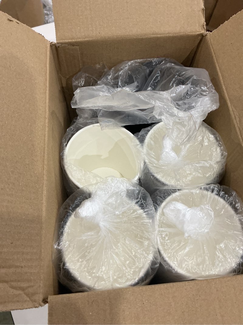 Condition photo showing Good Condition for 100pack 8oz disposable coffee cups with lids, to go hot coffee cups with lids, insulated hot cups for hot and cold beverages (brown brown-100 8oz