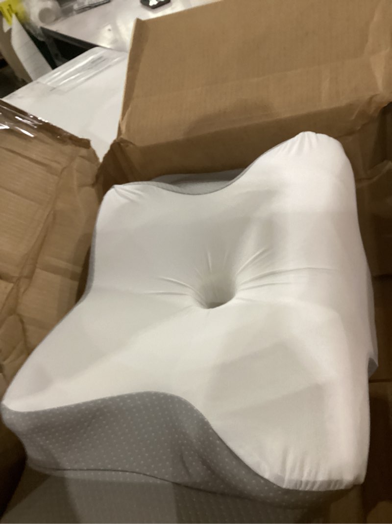 Condition photo showing Good Condition for ultra pain relief cooling pillow for neck support, adjustable cervical pillow cozy sleeping, odorless ergonomic contour memory foam pillows, orthopedic bed pillow for side back stomach sleeper