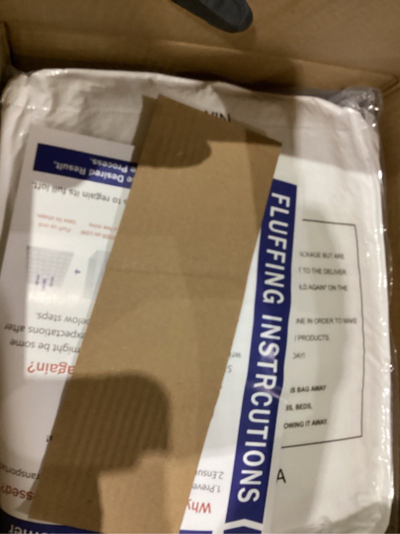 Condition photo showing New/Like New for Mattress Topper Twin for Back Pain, Extra Thick Mattress Pad Cover, Plush Pillow Top, Deep Elastic Pocket, White,39"X75"+20" Twin White