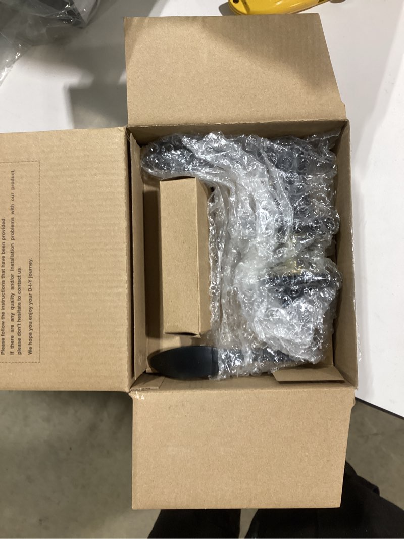 Condition photo showing New/Like New for GOBEKOR Black Passage Lever Handle Interior Door Levers Hallway Closet Door Handles Wave Door Lock Keyless Lever Door Handles- Keyless