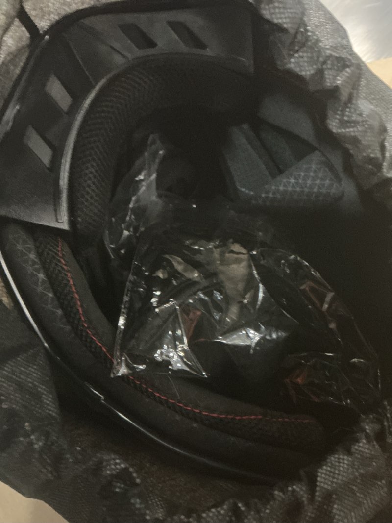 Condition photo showing New/Like New for Adult Motocross Dirt Bike Helmet with Goggles, Gloves & Mask Dirt Bike ATV Helmet for Unisex-Adult Men Women Adjustable Sun Visor DOT/FMVSS-218 Off-Road Motorcycle Helmet UTV Helmet Downhill Matte Black-188 Medium