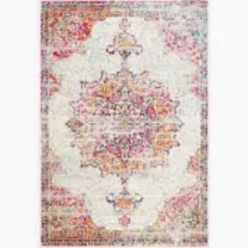 Vintage Medallion Pink 8 ft. x 10 ft. 