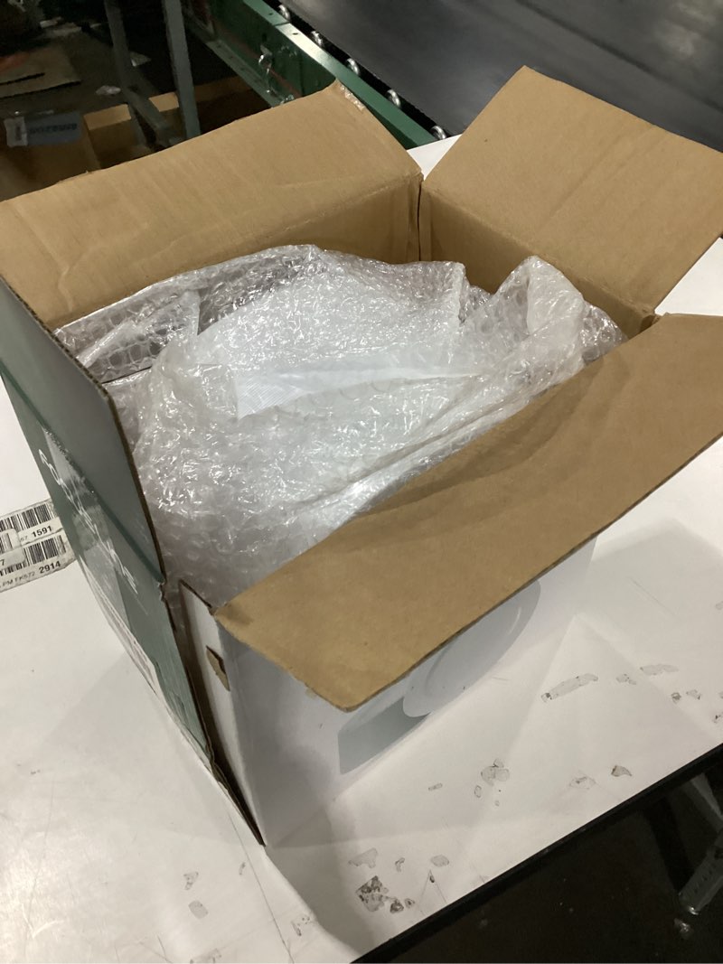 Condition photo showing New/Like New for FOCUSLINE 100 Count White Plastic Plates 10 Inch, Disposable Heavy Duty Dinner Plates- Premium Hard Plastic Plates Fancy Disposable White Plates for Weddings, Parties and Events 10 Inch White Plates