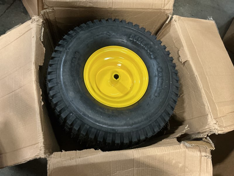 Condition photo showing Good Condition for maxrollors (2 pack) 20x8.00-8 lawn mowe tire and wheel tubeless, 3.5" offset hub, 3/4" borehole, 3/16" keyway, 4-ply, replacement 20x8-8 rear tire and wheel assemblies 20 x 8.00-8" tubeless (offset hub)